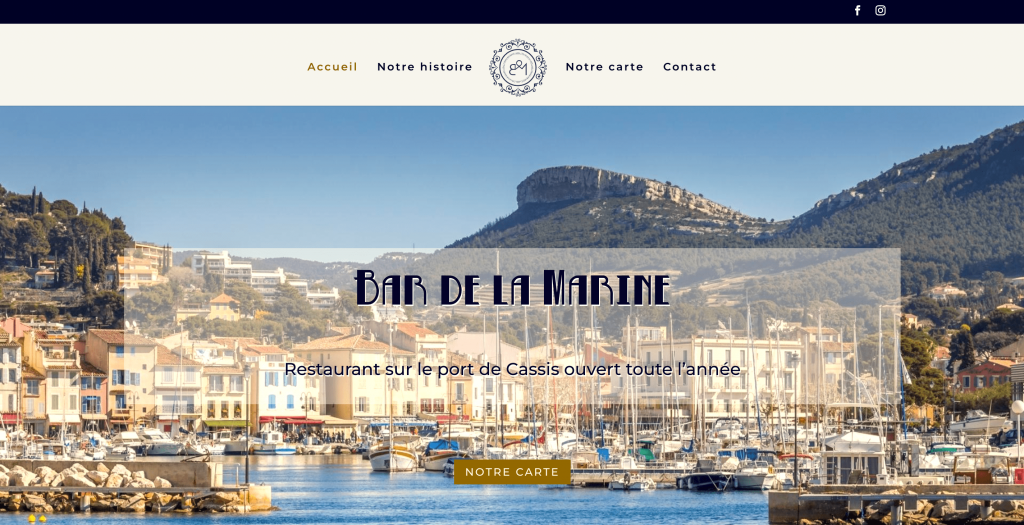 Nouveau site : Le Bar de la Marine à Cassis